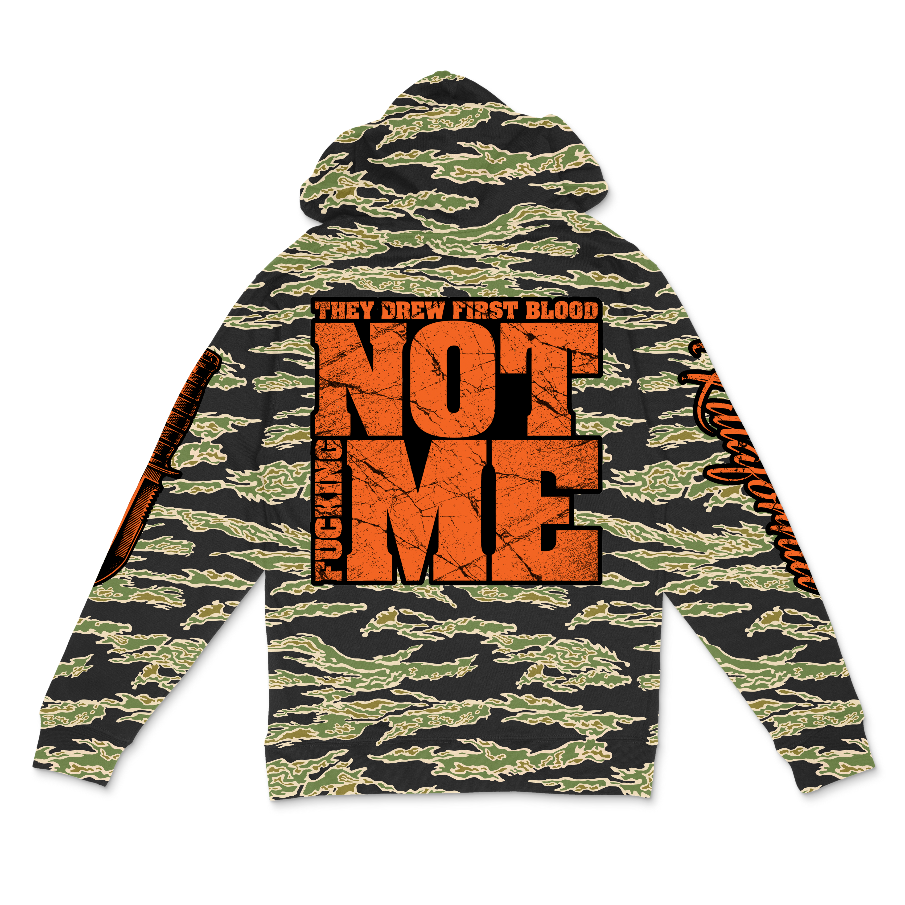 First Fucking Blood Camo Hoodie
