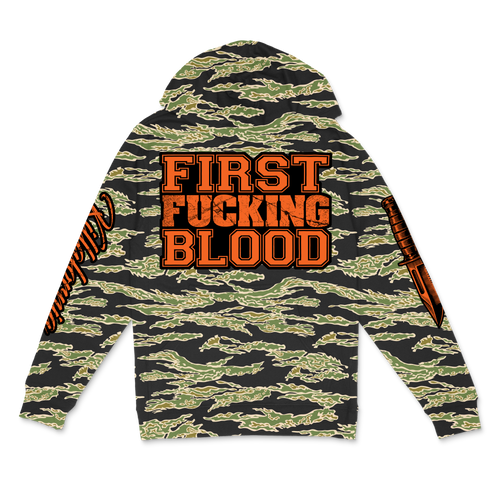 First Fucking Blood Camo Hoodie